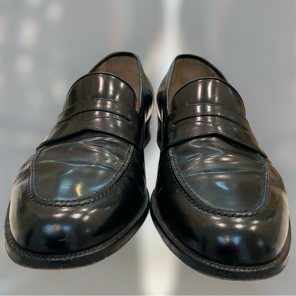 Salvatore Ferragamo Black Calf Leather Loafer Dress Shoe Men’s Sz 12D, Exce Cond - Picture 3 of 16